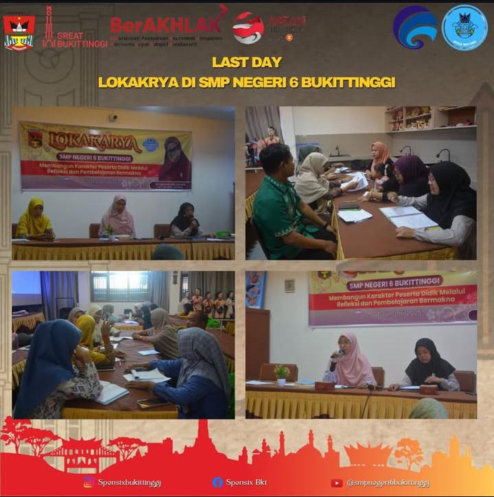 Day 3 Lokakarya Semester Genap SMP Negeri 6 Bukittinggi